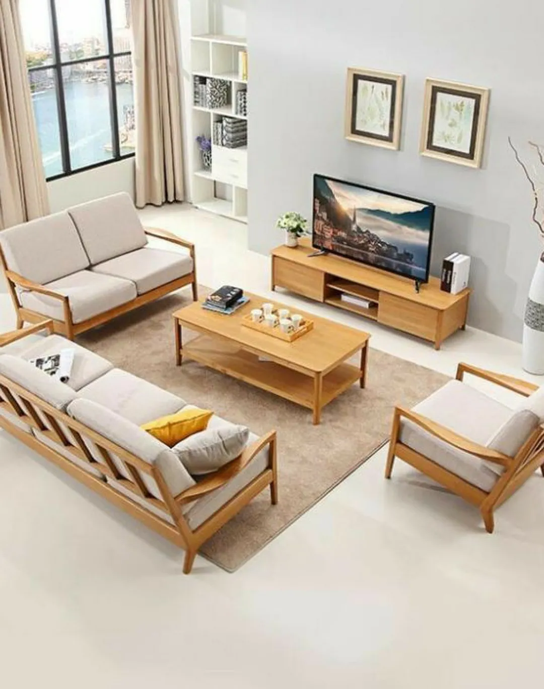Pookie Wooden 6 seater chair